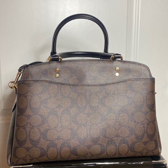 **SOLD** Lillie Carryall in signature canvas Gold brown black - Picture 3 of 14